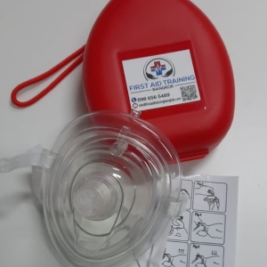 CPR Pocket Mask with Hard Case & O2 Port - First Aid Training Bangkok CPR Pocket Mask with Hard Case & O2 Port - First Aid Training Bangkok