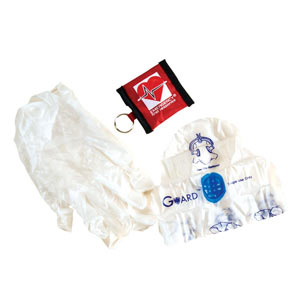 EFR Barrier Keyring (resuscitation mask & gloves)